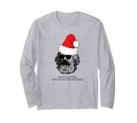 Karl Marx Santa Socialist Leftist Christmas Long Sleeve T-Shirt