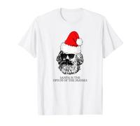 Karl Marx Santa Socialist Leftist Christmas Value Graphic T-Shirt, Men, White, M