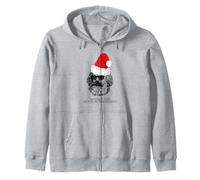 Karl Marx Santa Socialist Leftist Christmas Zip Hoodie