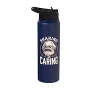 Karl Marx Sharing is Caring Stainless Steel Insulated Water Bottle