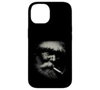 Karl Marx Stipple Art Philosopher Portrait Cigar Case for iPhone 14