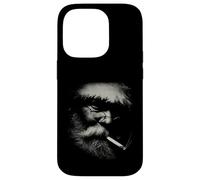 Karl Marx Stipple Art Philosopher Portrait Cigar Case for iPhone 14 Pro