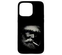 Karl Marx Stipple Art Philosopher Portrait Cigar Case for iPhone 15 Pro Max