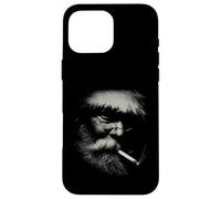 Karl Marx Stipple Art Philosopher Portrait Cigar Case for iPhone 16 Pro Max