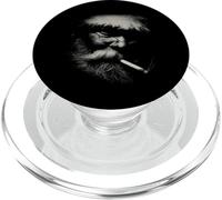 Karl Marx Stipple Art Philosopher Portrait Cigar PopSockets PopGrip for MagSafe