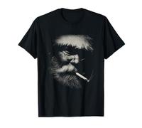 Karl Marx Stipple Art Philosopher Portrait Cigar T-Shirt