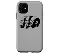 Karl Marx Vladimir Lenin Friedrich Angels Statues Heads CCCP Case for iPhone 11