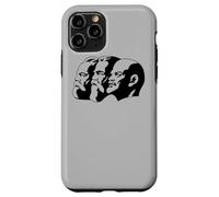 Karl Marx Vladimir Lenin Friedrich Angels Statues Heads CCCP Case for iPhone 11 Pro