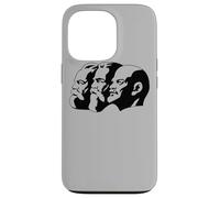 Karl Marx Vladimir Lenin Friedrich Angels Statues Heads CCCP Case for iPhone 13 Pro
