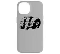 Karl Marx Vladimir Lenin Friedrich Angels Statues Heads CCCP Case for iPhone 14