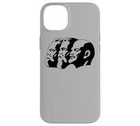 Karl Marx Vladimir Lenin Friedrich Angels Statues Heads CCCP Case for iPhone 14 Plus