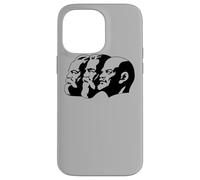 Karl Marx Vladimir Lenin Friedrich Angels Statues Heads CCCP Case for iPhone 14 Pro Max
