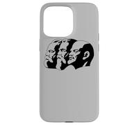 Karl Marx Vladimir Lenin Friedrich Angels Statues Heads CCCP Case for iPhone 15 Pro Max