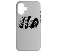 Karl Marx Vladimir Lenin Friedrich Angels Statues Heads CCCP Case for iPhone 16