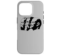 Karl Marx Vladimir Lenin Friedrich Angels Statues Heads CCCP Case for iPhone 16 Pro