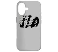 Karl Marx Vladimir Lenin Friedrich Angels Statues Heads CCCP Case for iPhone 17