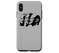 Karl Marx Vladimir Lenin Friedrich Angels Statues Heads CCCP Case for iPhone XS Max