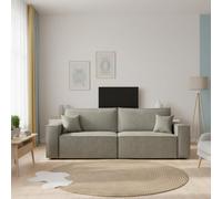 Karl Modern Corner Sofa Bed Grey Upholstery With Pull Out Sleeping Function And Built In Storage