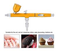 Karlak 0.3mm Dual Action Gravity Feed Airbrush | Durable material, Fine art, Easy cleaning, Compatible with various media