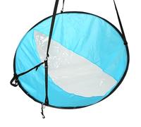 Karlak 108cm Compact Kayak Sail Wind Paddle Board with Clear Window, Easy Setup for Kayaks and Canoes, Material Included (Blue)