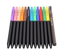 Karlak 12 Colors Push Button Pencils Vibrant Set for Writing Drawing and Sketching Students and Artists 3.0mm