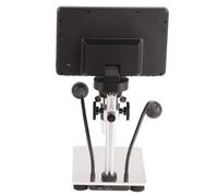 Karlak 12MP High-Definition 7in 1200x Industrial Electric Digital Microscope Mobile Phone Repairing,Clear Rotatable Screen, Long Working Distance, Remote Control, Fill Light,