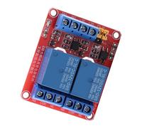 Karlak 2 Channel Relay Module Optocoupler Isolated Relay Board Optical Isolation Switch High Low Level 5V 12V 24V 10A with Terminal Interface for Control (12V)