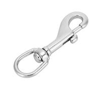 Karlak 316 Stainless Steel Hook Snap Hook Eye Clasp Quick Connect Clip Anti Rust Wear Resistant Lightweight for Diving Bag Straps Purse Pet Chain (Saham)
