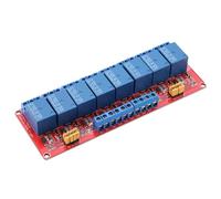 Karlak 8 Channel Relay Module Optocoupler Relay Board Switch Module 5V 12V 24V High Low Level 8 Way Isolation Control Board with LED Indicator for AC DC 30V (5V)
