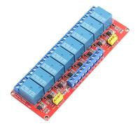 Karlak 8 Channel Relay Module Optocoupler Relay Board Switch Module 5V 12V 24V High Low Level 8 Way Isolation Control Board with LED Indicator for AC DC 30V (24V)
