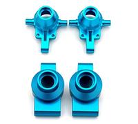 Karlak Aluminum Alloy Front & Rear Steering Knuckles Carrier Steering Hub Carriers Upgrade Parts Replacement for Tamiya TT-01 TT01 1/10 Remote Control Drift Car
