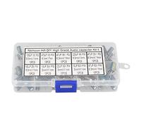 Karlak Audio Capacitor Kit Electrolytic Capacitor Set Assortment 100pcs 10 Values 10V-63V 10uF-470uF in Plastic Box with FG FW Series for Audio Repair