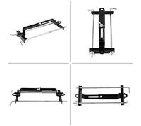 Karlak Battery Holder Battery Hold Down Bracket Tray Clamp Adjustable Crossbar Top Hold Down 28cm Iron 8mm Full Thread Bolt Spray Process Resistance for Car SUV