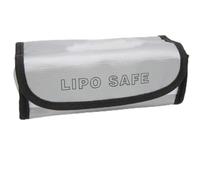 Karlak Battery Safety Bag Fireproof Explosion Proof for Lithium Batteries 190x75x80mm High-Tech Design (Silver)