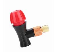 Karlak Bicycle Valve Inflator Mini Portable Pump for Mountain and Road Bikes Adjustable Air Nozzle 64g Aluminum Alloy