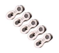 Karlak Bike Chain Link Missing Link Master Quick Release Chain Connector 5 Pairs Steel Smooth Rotation 950 Kgf with Tool Free Design for 8 7 6 9 10 (No standard-9 speed)