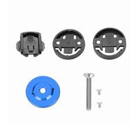 Karlak Bike Computer Stem Holder Sturdy GPS Speedometer Mount for Cat Eye Bryton Bikes 28.6mm (Blue)