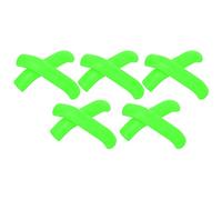 Karlak Brake Lever Protector, Elastic Silicone Anti-Skid Cover for Bicycle Handlebars, Perfect for Active Cyclists, 5 Pair Set, (Green)