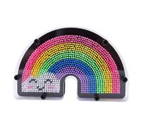 Karlak Colorful 3D Pin Art Toy Creative Sensory Board for Kids and Adults Plastic Unique Design 20.8x13.5cm
