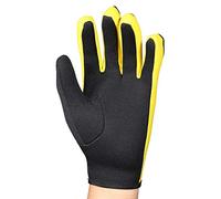 Karlak Diving Gloves Neoprene Surfing Gloves Adjustable Fit Cold Resistant for Winter Swimming and Water Sports Black Yellow S (S)