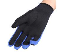 Karlak Diving Gloves Neoprene Surfing Gloves Adjustable Fit Cold Resistant for Winter Swimming and Water Sports Black Yellow S (L)