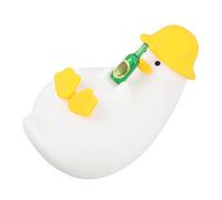 Karlak Duck Night Light, Soft Silicone Cute Duck LED Nursery Nightlight & Phone Holder for Bedroom, Energy Efficient with Timer, Toggle Switch and Tap Control, Warm and Inviting