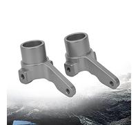 Karlak Durable Aluminum Alloy Steering Cups for 4WD Optima RC Car - High Specification, Corrosion Resistant, 2 Pieces (Silver)