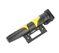 Karlak DUUTI Portable Bicycle Air Pump Durable Tire Inflator with Mounting Kit for Road and Mountain Bikes, Red, Sturdy and Practical (Yellow)
