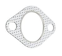 Karlak Exhaust Pipe Flange Gasket 1.75in, 2 Hole Perforated Steel, Universal Inside Diameter 45mm Turbo Vehicle, Professional Manufacturing, High Precision, Strong Reliability for
