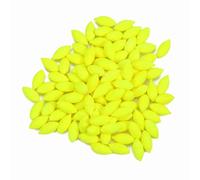 Karlak Fishing Glow Rig Beads 100pcs Lightweight Lures Baits Tool for Dim Light Conditions - Coating (Yellow)