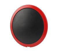 Karlak High Temperature Resistant Wheel Hub Center Cap, Made of ABS Material with High Hardness, Prevents Liquid From Entering, Prevents of Fixing Screws, Replacement for 500 (Red Circle Red Letter)