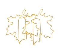 Karlak Leaf Paper Clips Decorative Gold Maple Leaf Shape 10 Pcs Set for Office School and Home Use