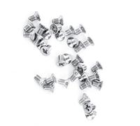 Karlak M3 Machine Screw M3 Flat Head Screw Countersunk 100Pcs SS304 Stainless Steel Flat Head Countersunk Fastener with 9 Optional Lengths for Home Office Appliance Mach (*4)
