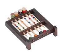 Karlak Miniature Wooden Croquet Game Set, 1:12 Scale Dollhouse Accessory | Birchwood Mini Croquet Set, Realistic Design for Dollhouse Decor, Includes Hammer Ball Rack